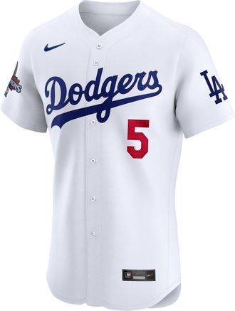 Nike Freddie Freeman Los Angeles Dodgers 2024 World Series Champions Nike Mens Dri-FIT ADV MLB Elite Jersey in White | 90B0LDHO6LD-3Y2