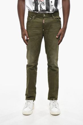 Dsquared2 Denim Stretch Jeans SKATER with Paint-Effect Details 16cm Dsquared2
