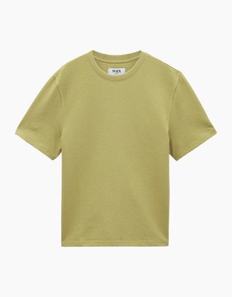 Wax London Mens Wax London Dean Jolt Slub T-Shirt - Tan - Size: 38