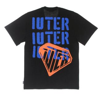 Iuter T-Shirts, male, Black, Size: XL Stencil Tee