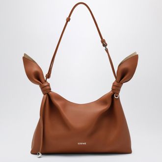 Loewe Medium Scarf Bag in light brown leather