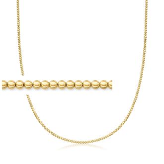 RS Pure by Ross-Simons Italian 2mm 18kt Gold Over Sterling Bead-Chain Necklace