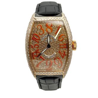 Franck Muller Cintree Curvex Crazy Hours Automatic Diamond Ladies Watch 5850 CH D CD-BLK