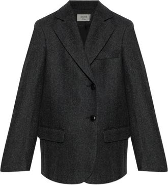 R&oacute;he Dubbelrijige Visgraat Blazer - Dames - Blazers - Grijs - 2XS - Wol - Jassen