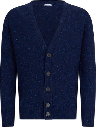 Malo Cashmere Cardigan - Heren - Cashmere truien - Blauw - M - Truien & Vesten