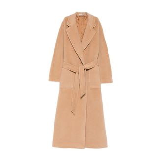 Tagliatore Belted Coats, female, Beige, Size: 3XS Charlize Wool Coat
