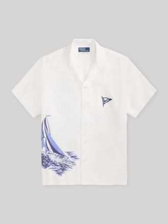 Polo Ralph Lauren Loose Fit Freizeithemd aus reinem Leinen in Offwhite, Gr&ouml;&szlig;e XXL