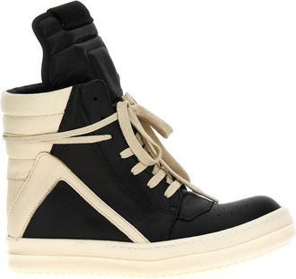 Rick Owens BlackWhite High Top Sneakers