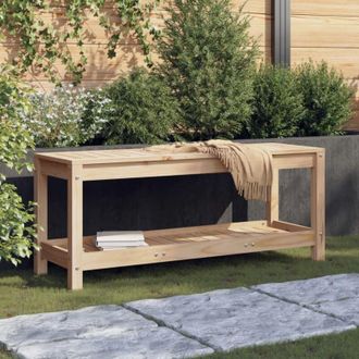 vidaXL Vidaxl - Panca da Giardino 108x35x45 cm in Legno Massello di Pino