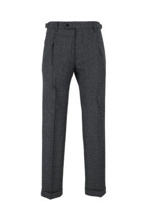 Berwich Grey Tailored Straight-Leg Pants