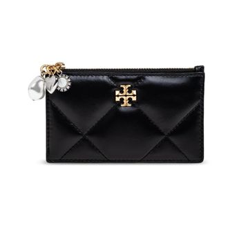 Tory Burch Tory Burch, Wallets & Cardholders, female, Black, Size: ONE SIZE Leather Cardholder