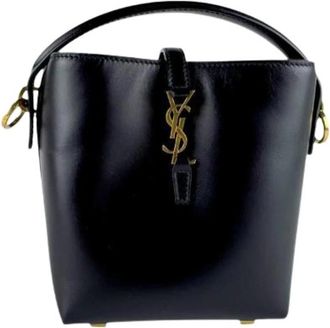 Saint Laurent Pre-owned Schoudertas - Dames - Vintage Tas - Zwart - ONE Size - Leer - Vintage