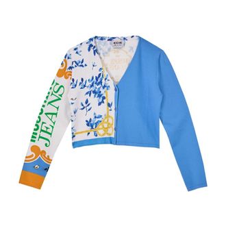 Moschino Foulard Print Cropped Vest - Dames - Vesten - Veelkleurig - L - Truien & Vesten