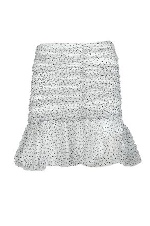 Aniye By Black Ruched Polyester Mini Skirt