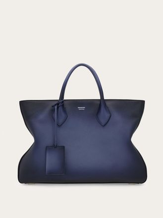 Ferragamo Men Ferragamo monogram tote bag Blue