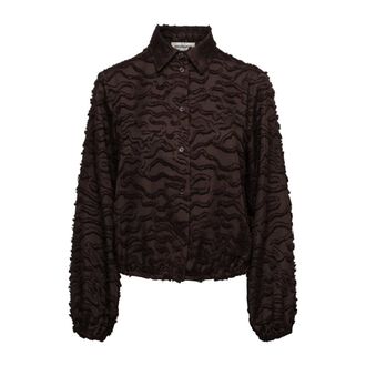 &Co Woman Wendelien Blouse - Dames - Blouses & Shirts - Bruin - Maat: L Poliester