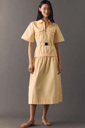 Aligne Pearl Belted Midi Dress