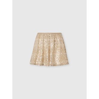 Missoni Viscose Lam&eacute; Lace-motif Shorts With Sequins in Gold& White at Nordstrom, Size 44 It