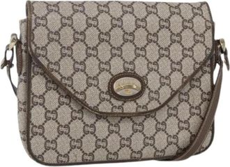 Gucci Pre-owned Cross Body Bags, female, Beige, Size: ONE SIZE Pre-owned Plastic Cross Body Bag