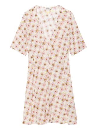 Zadig&Voltaire floral-print mini dress - women - Viscose - L - Neutrals