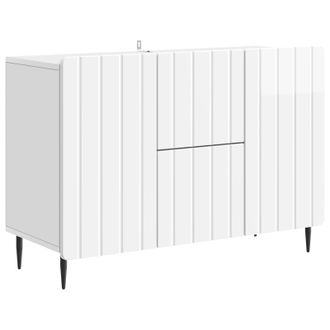 vidaXL Aparador Brillante 89 X 34,5 X 62 Cm Madera De Ingenier&iacute;a Vidaxl