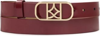 Kazar Gelakt wijnrood riem - Dames - Riemen - Bruin - 100 CM - Leer - Accessoires