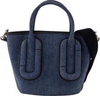 Marc Jacobs Babe Small Tote - Dames - Handtassen - Blauw - ONE Size - Katoen - Tassen