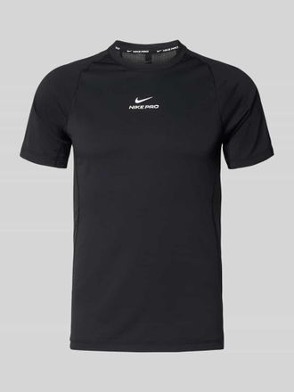 Nike T-Shirt mit Logo-Print und Raglan&auml;rmeln in Black, Gr&ouml;&szlig;e XXL
