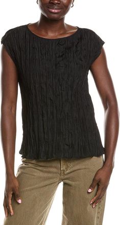 Eileen Fisher Ballet Neck Silk Top