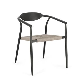 Konte Design Juego de 4 sillas con estructura de aluminio