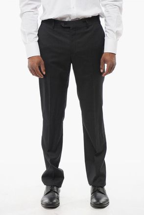 Corneliani Solid Color Virgin Wool Pants size 48