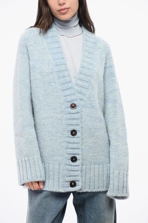 Maison Margiela MM4 MM14 Cardigan Oversize con Scollo a V E 4 Bottoni Maison Margiela
