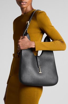 Tom Ford Medium Kara Grained Leather Hobo Bag in Black at Nordstrom