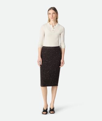 Bottega Veneta Wool English Rib Skirt - Bottega Veneta