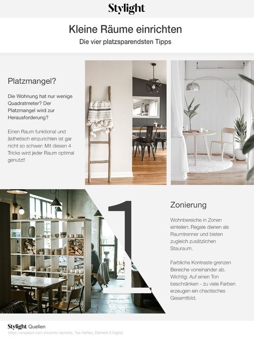 Klein, aber oho! Wir haben einen Experten gefragt, wie du am besten kleine Räume einrichten kannst, ohne dass sie überladen wirken. Möbel für kleine Räume!