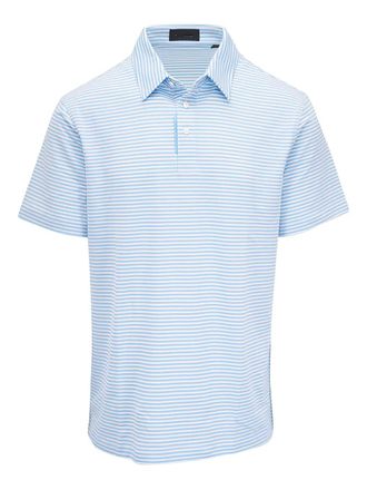 G/Fore stripe-patter polo shirt - Blue
