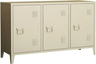 Dmora Credenza Cocullo, Buffet da soggiorno, Madia da salotto, Dispensa da cucina, 120x40 h73 cm, Panna - Dmora