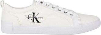 Calvin Klein Nuove Sneakers Stringate Vulcanizzate Basse - - Shoes - Uomo - Bianco - 44 EU