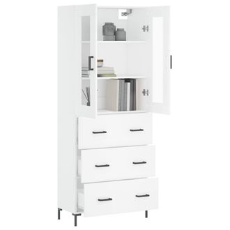 Berkfield Home Highboard White 69.5x34x180 cm Engineered Wood