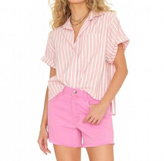 Xirena Drake Shirt In Pink Sorbet