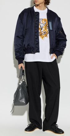 Versace Jeans Couture T-shirt With Print, Mens, White