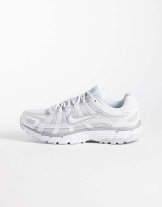 Nike P-6000 - Sneakers bianche e argento-Bianco