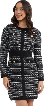 Ellen Tracy Womens Boucle Sweater Dress