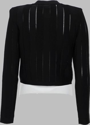 Balmain Viscose Knit Cardigan - Black