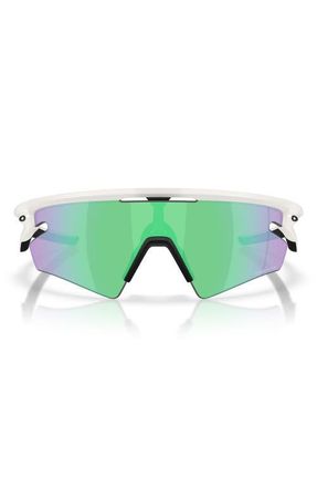 Oakley Gender Inclusive Sphaera Slash 36mm Rectangle Sunglasses in Matte Vapor /Prizm Road Jade at Nordstrom