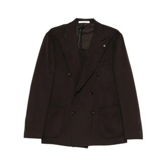 Tagliatore Double-breasted Jasje - Heren - Jassen - Bruin - Maat: 3XL