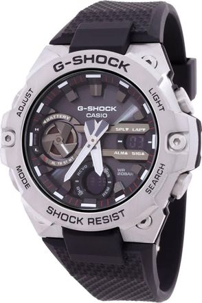 Casio G-Steel Alarm World Time Quartz Analog-Digital Black Dial Mens Watch GST-B400-1ADR