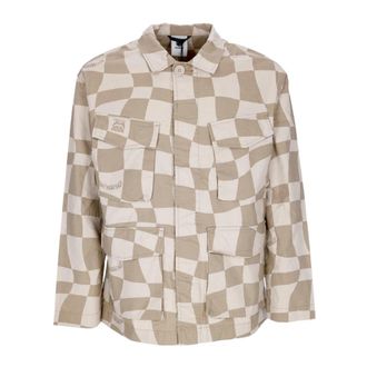 Element Ripstop Langemouwjas Shirt - Heren - Casual Overhemden - Beige - M - Katoen - Overhemden