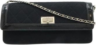 Chanel Pre-owned Canvas Clutch - Dames - Vintage Clutch - Zwart - ONE Size - Vintage