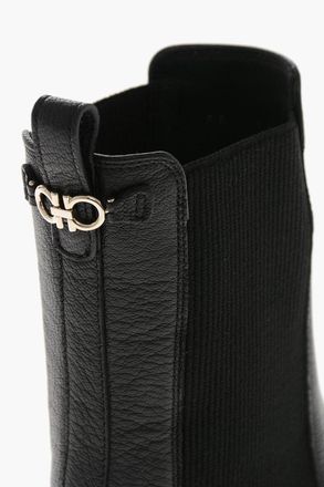 Ferragamo Stivaletti Chelsea ODERICO in Pelle Martellata Salvatore Ferragamo